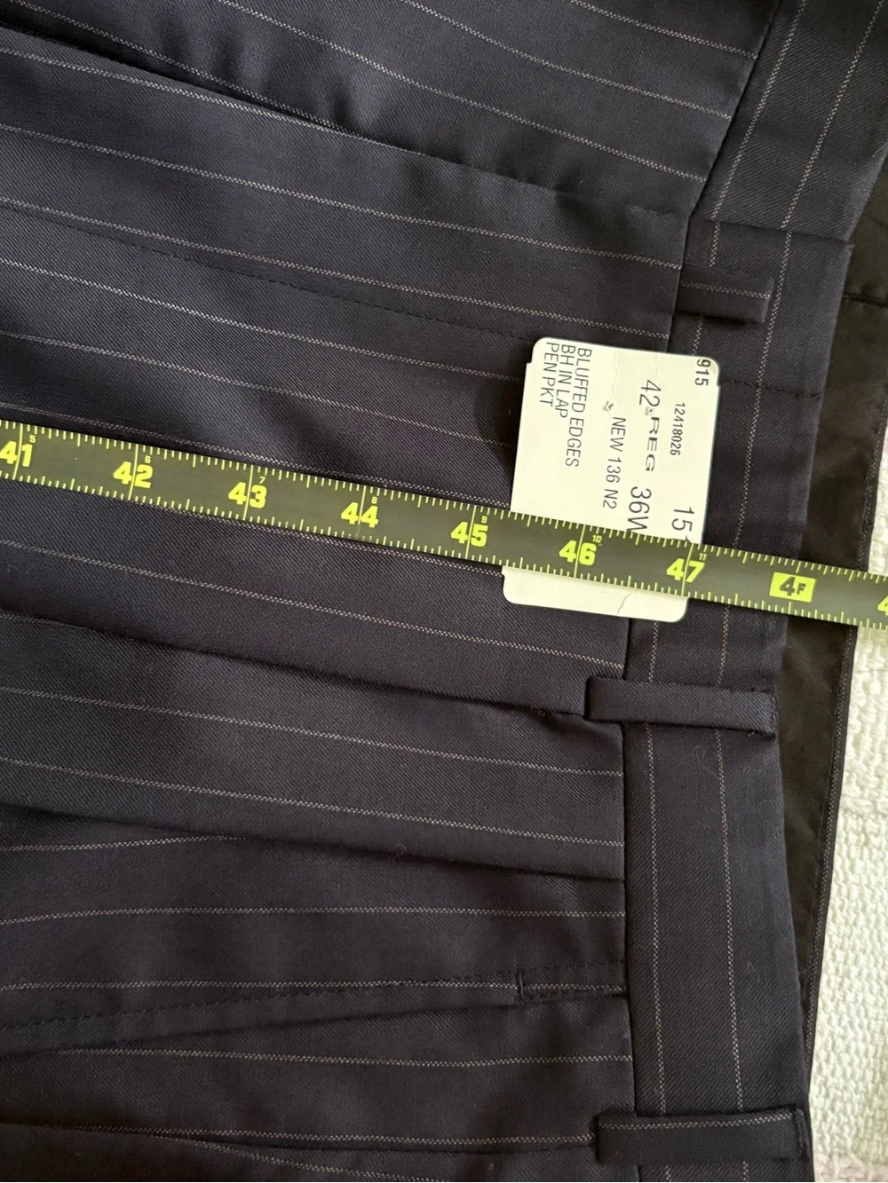 Brooks Brothers Navy Pinstripe Two-Button Sport Coat